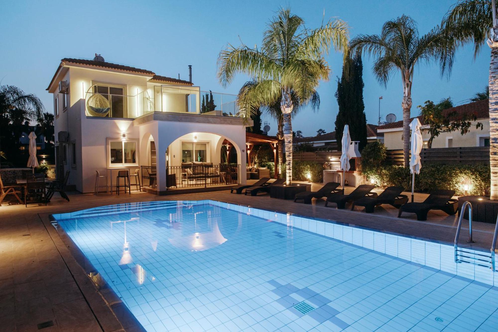 Sunset Villa Private Complex Heated Pool Ayia Napa Ngoại thất bức ảnh